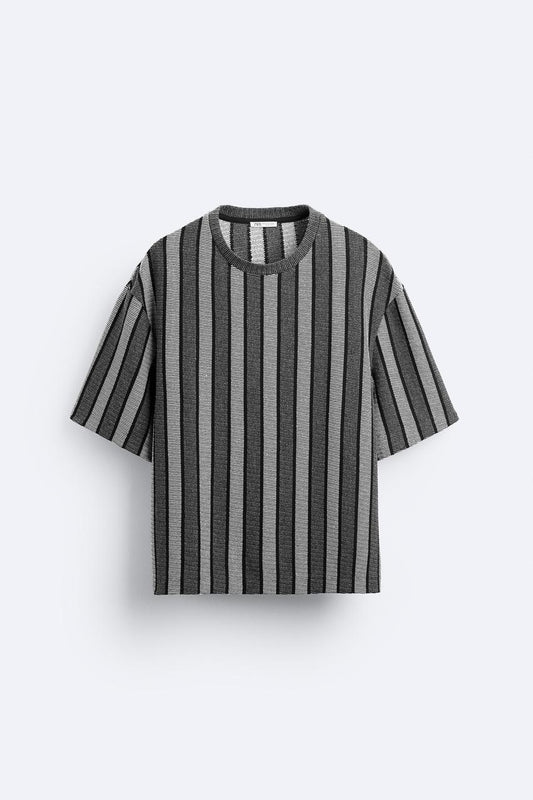 STRIPED JACQUARD T-SHIRT X CASA JOSEPHINE