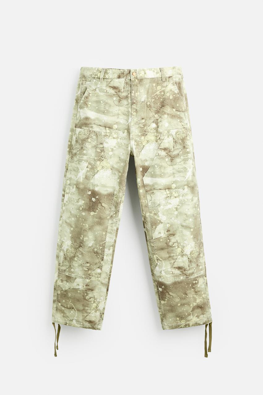 ABSTRACT PRINT CARPENTER TROUSERS