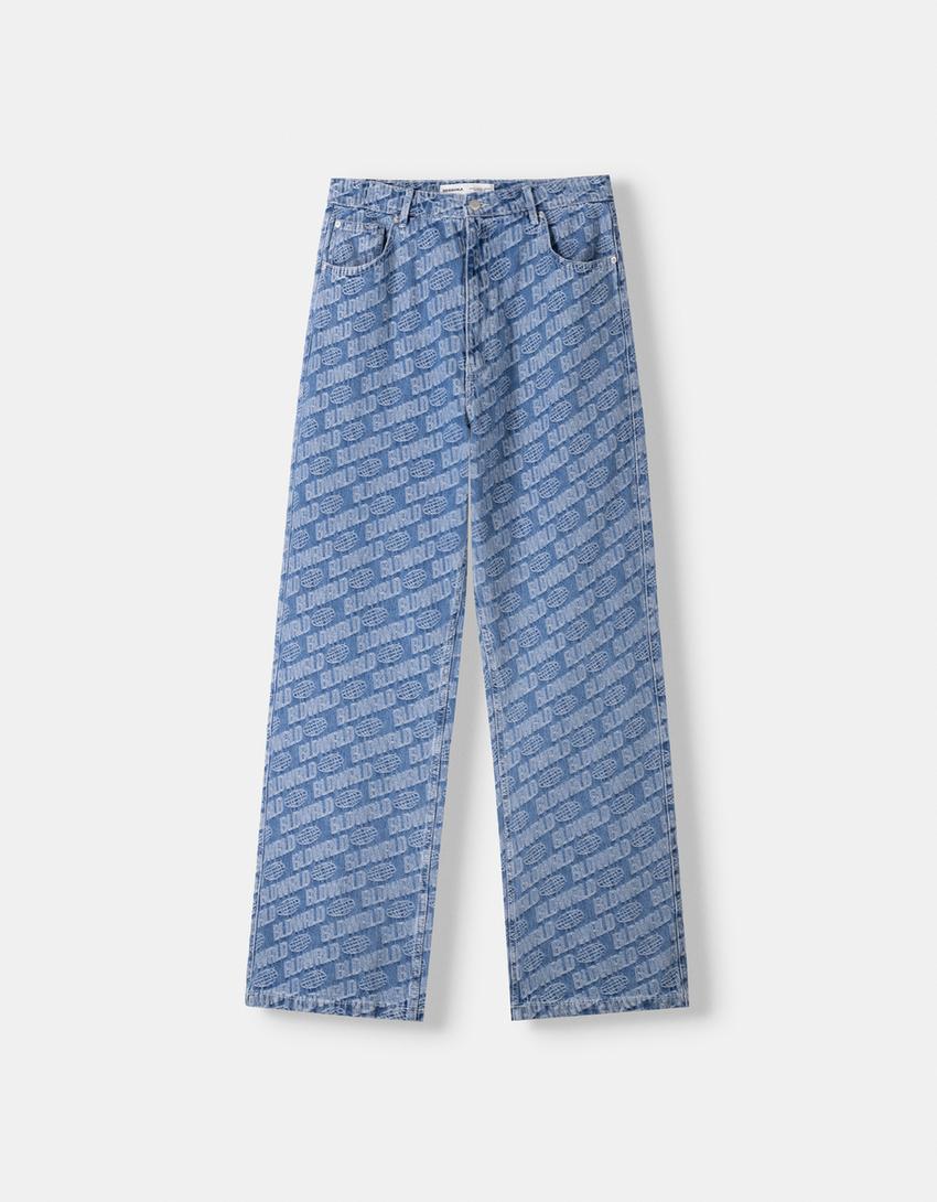 BAGGY JACQUARD JEANS