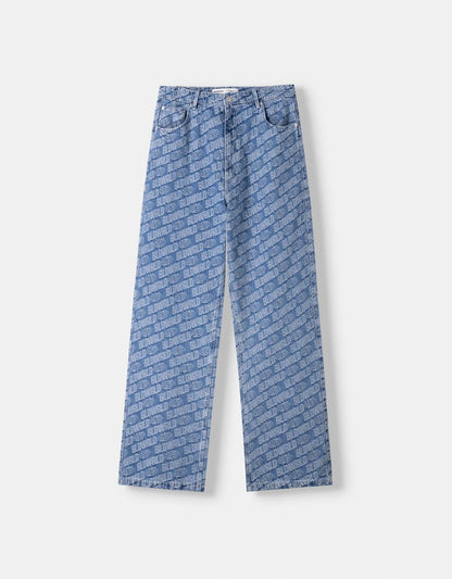 BAGGY JACQUARD JEANS