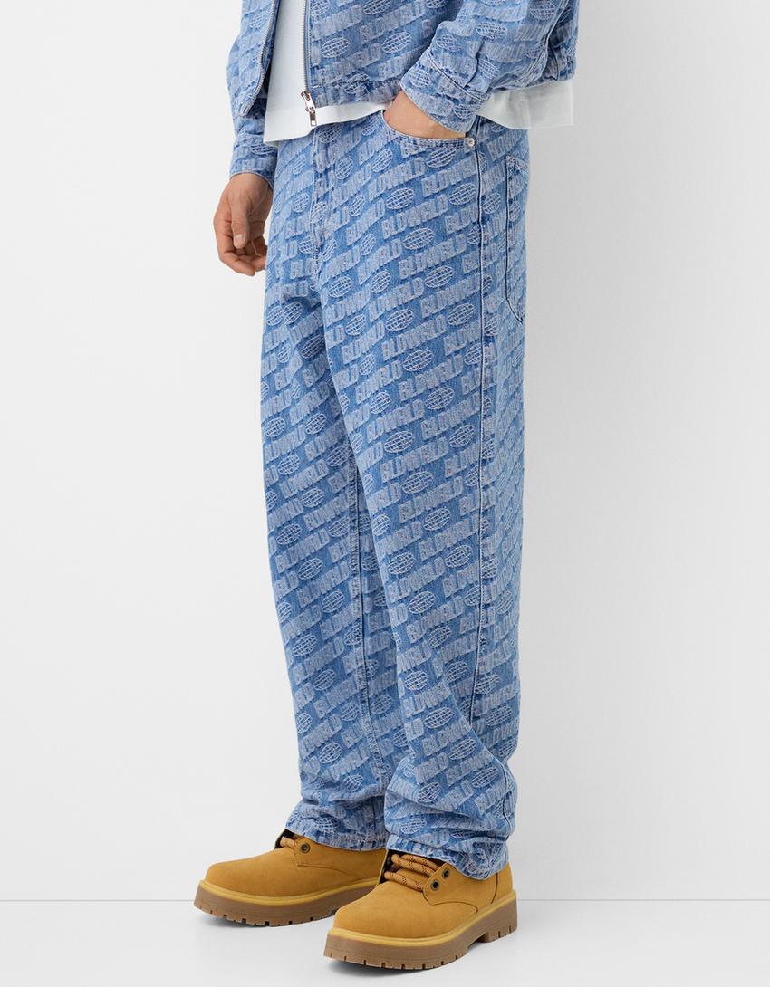 BAGGY JACQUARD JEANS