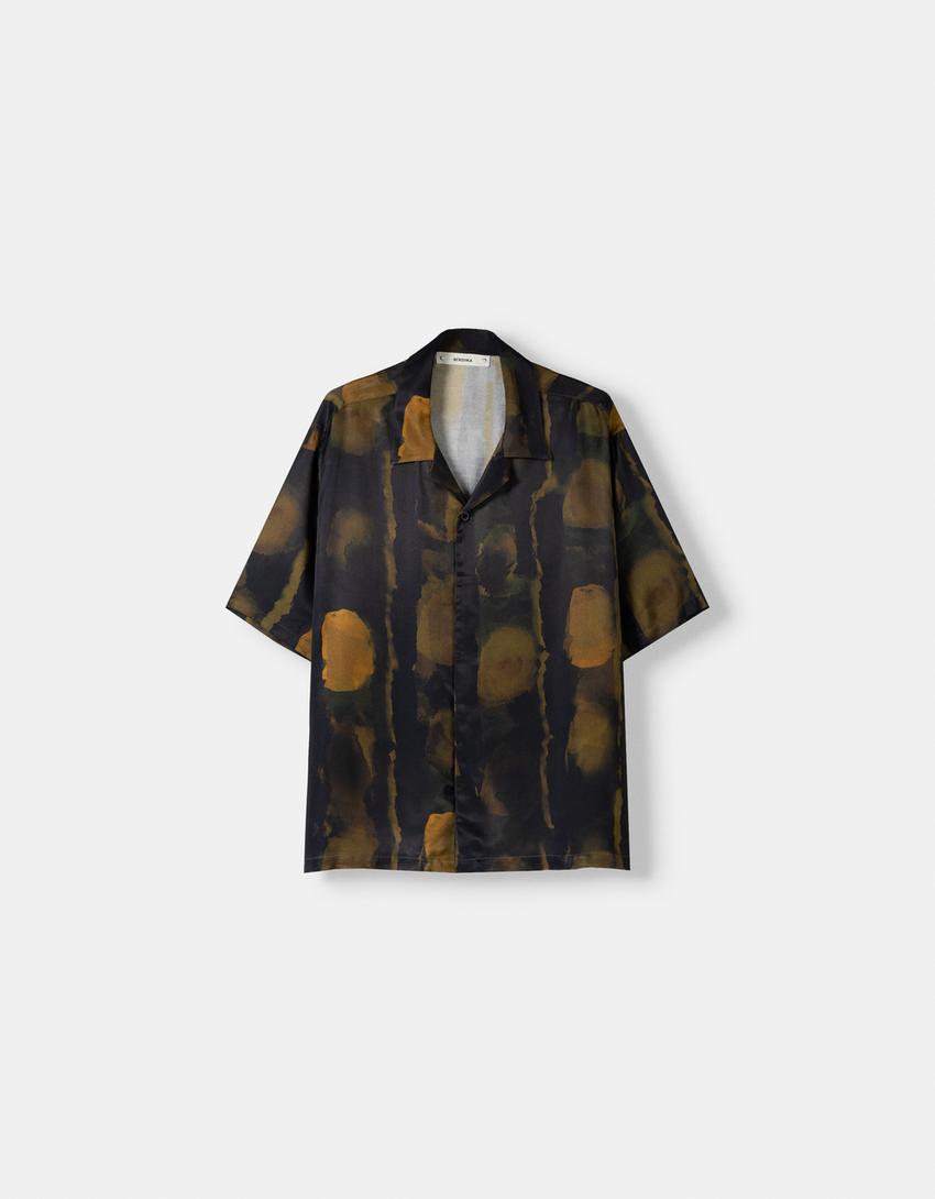 PRINTED SHORT SLEEVE BOXY SLEEVE