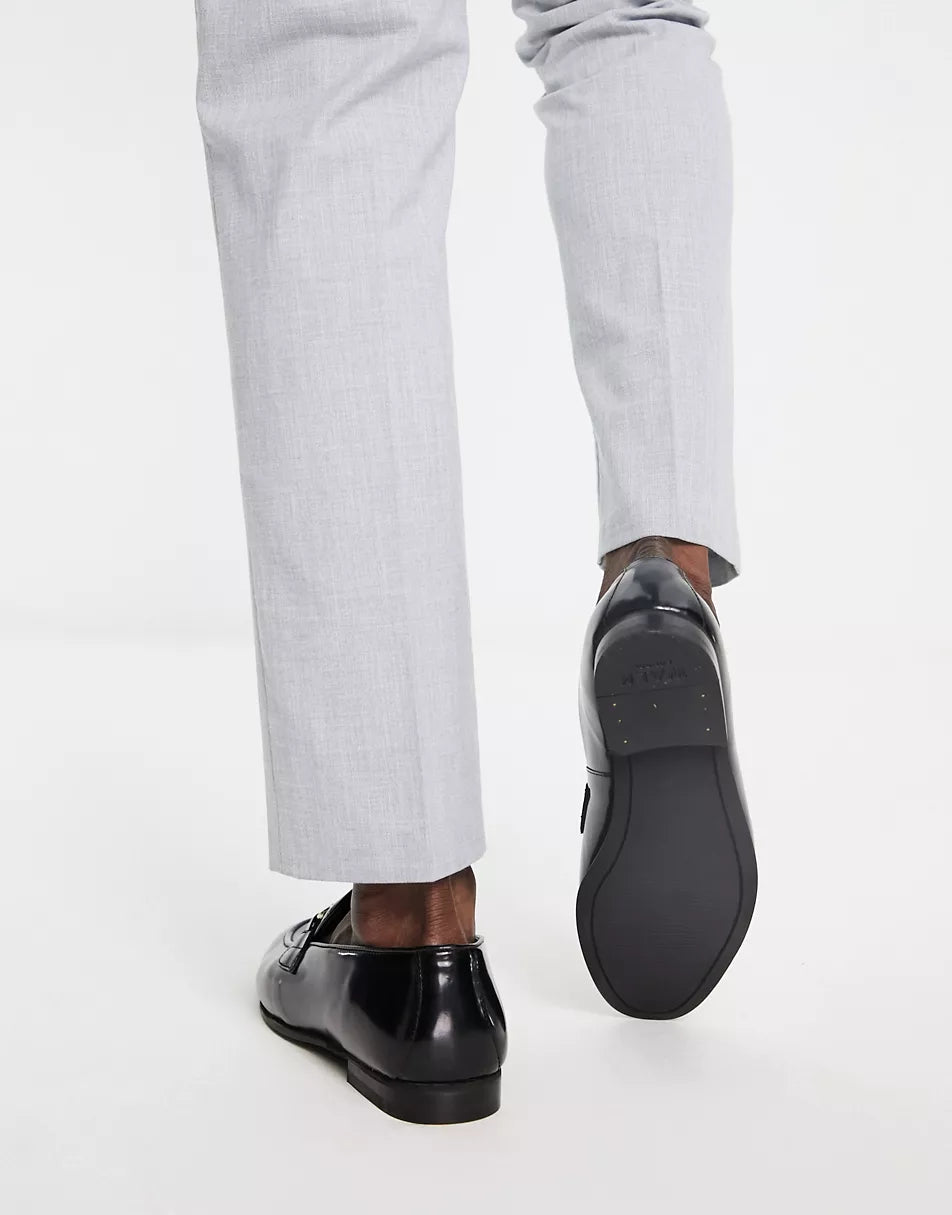 TERRY SNAFFLE LOAFERS IN BLACK LEATHER