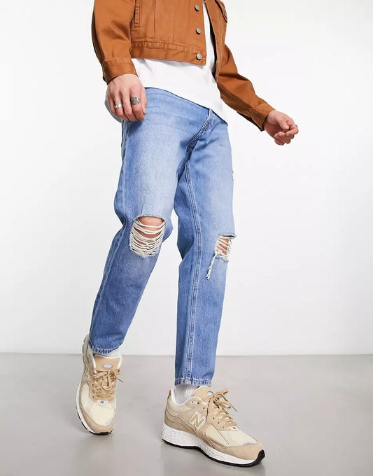 INTELLIGENCE FRANK TAPERED CROPPED JEAN