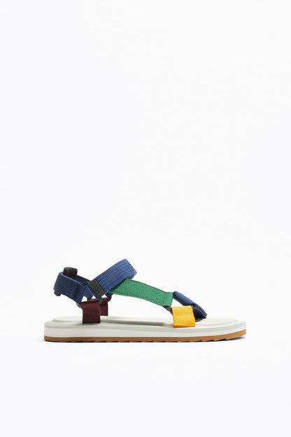 MULTICOLOURED TECHNICAL SANDALS