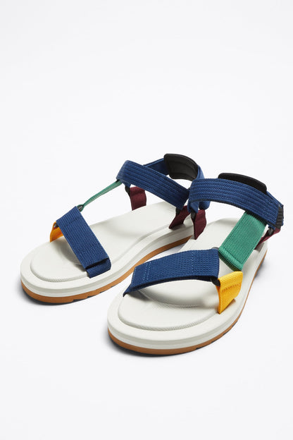 MULTICOLOURED TECHNICAL SANDALS