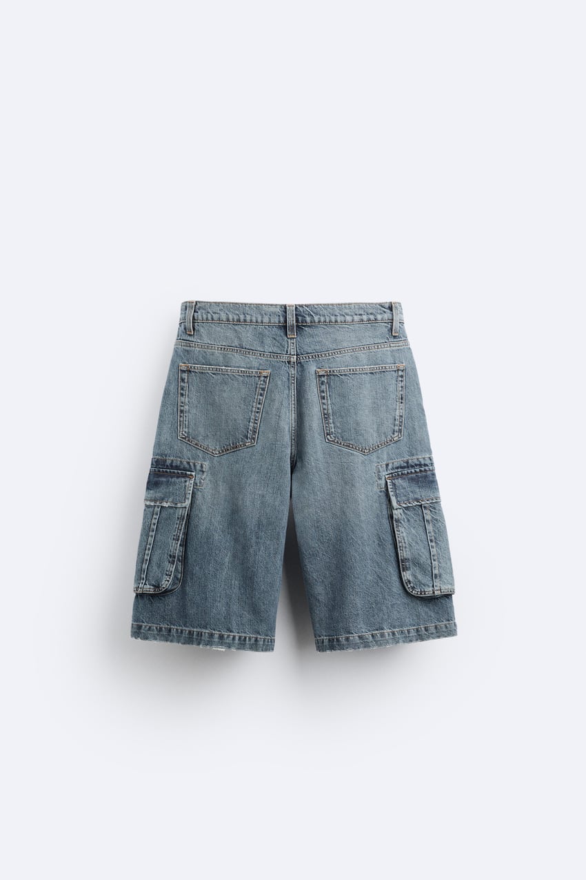 LOOSE-FIT CARGO BERMUDA SHORTS