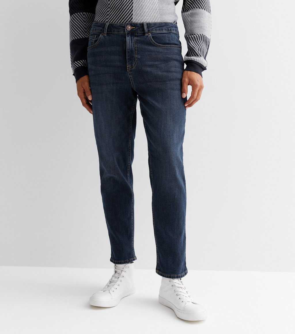 INDIGO TAPERED SLIM FIT JEANS