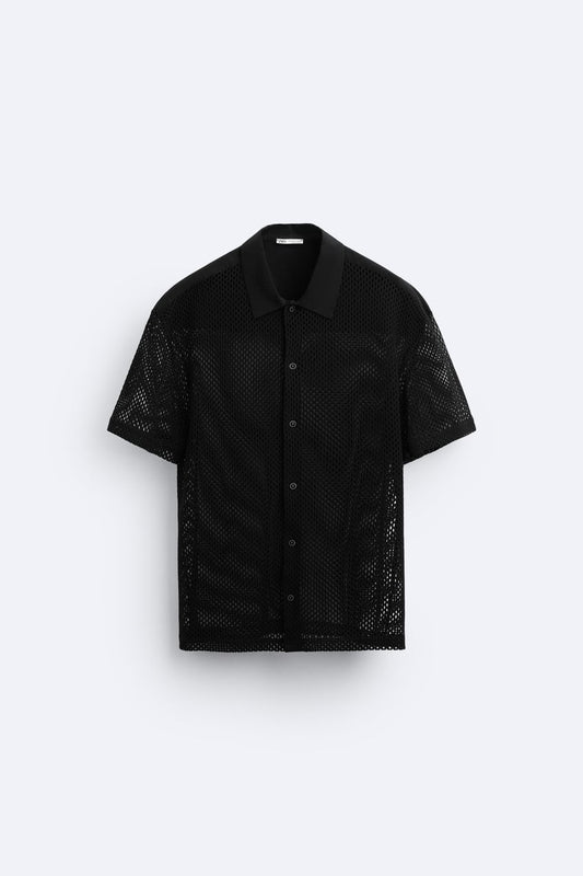 MESH TEXTURED SHIRT