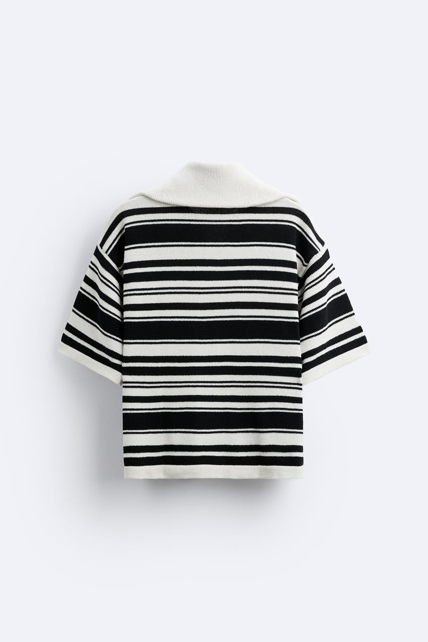 STRIPED JACQUARD POLO SHIRT