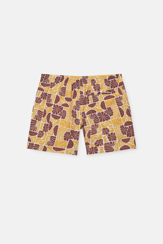 RETRO FLORAL SWIMMING TRUNKS