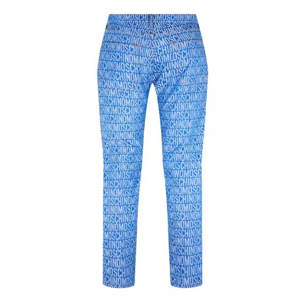 JACQUARD PRINT JEANS