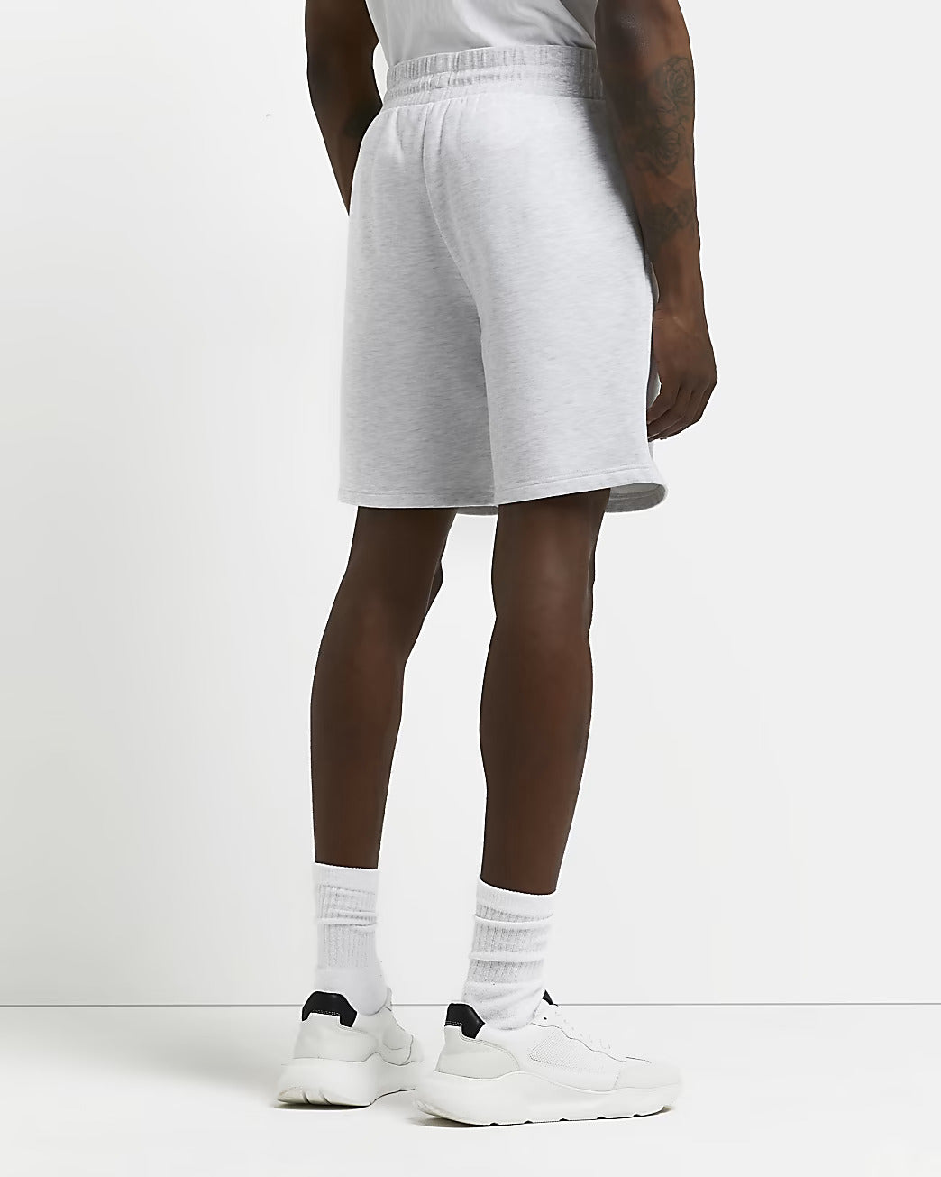 LIGHT GREY RI SLIM FIT JERSEY SHORTS