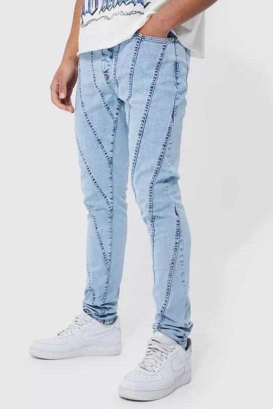 TALL SKINNY STRETCH PANELLED JEANS