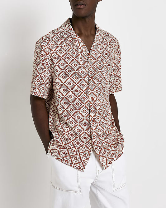 REGULAR FIT PRINT REVERE SHIRT