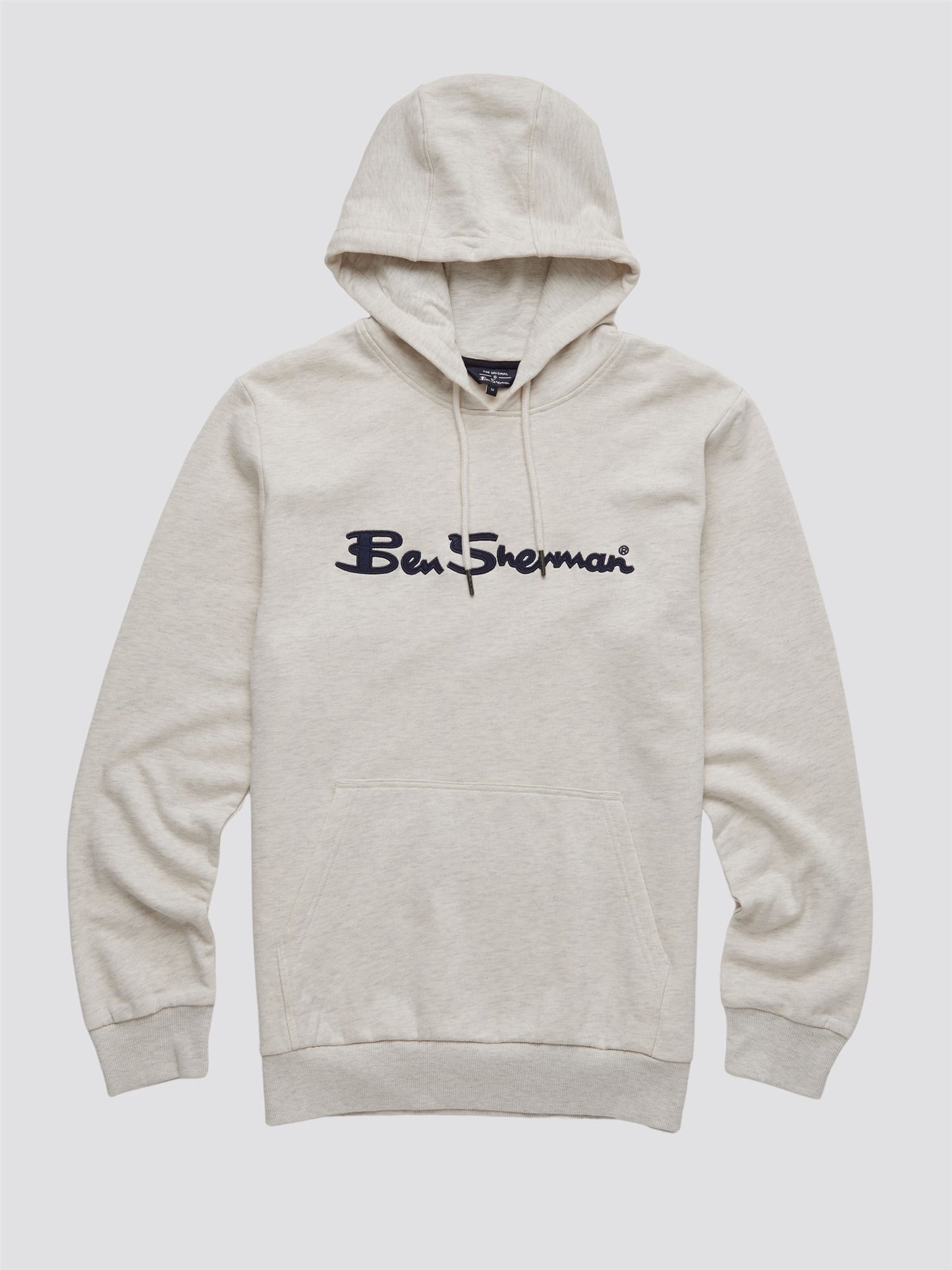 APPLIQUE LOGO HOODIE - ECRU