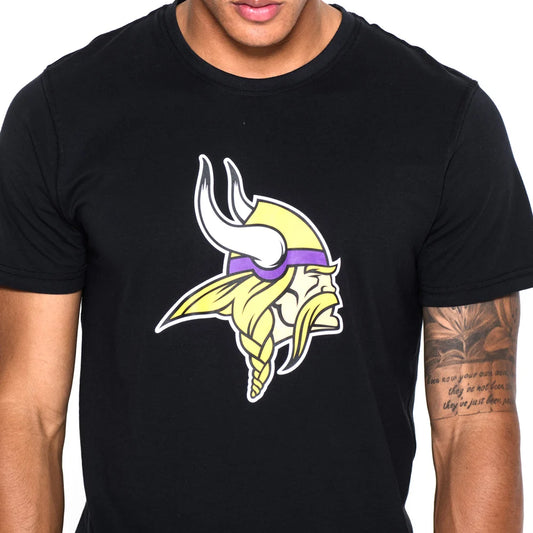 MINNESOTA VIKINGS TEAM LOGO BLACK T-SHIRT