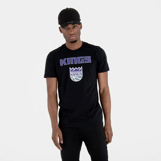 SACRAMENTO KINGS NBA TEAM LOGO BLACK T-SHIRT