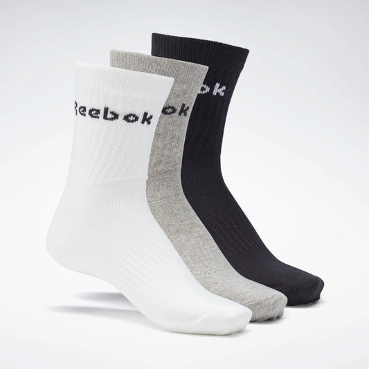 Active socks, Crew socks, 3 pack socks, Unisex socks, Reebok socks, Athletic socks, Sports socks, Cotton socks, Ribbed cuff socks, Low-cut socks,