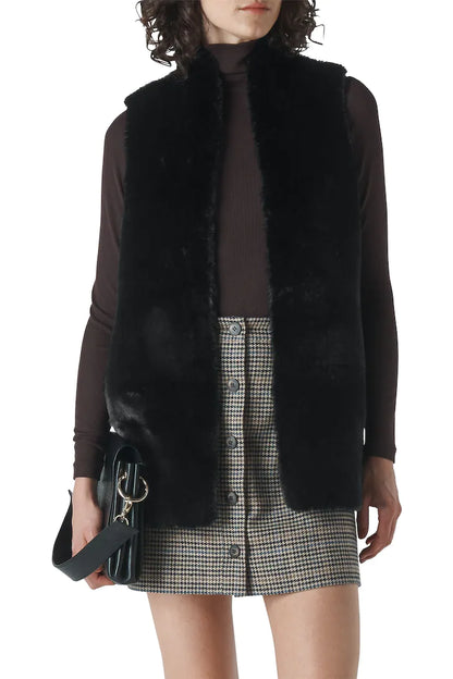 FAUX-FUR GILET